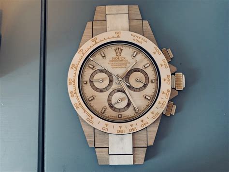 wooden rolex watch